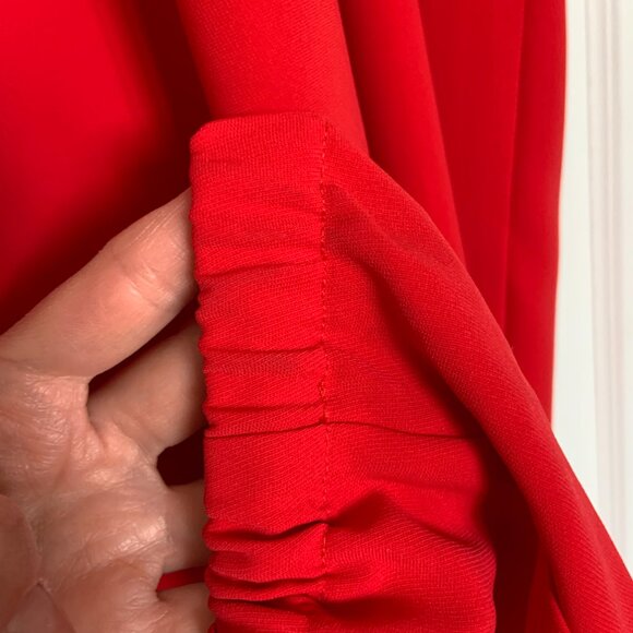 Amanda Uprichard Madison Jumpsuit Red Spaghetti Strap Romper Pantsuit Size P - Picture 13 of 16